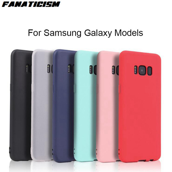 Fanaticism Candy Color Matte Case For Samsung S7 edge S8 S9 S10 plus Note 8 9 M10 M20 Soft TPU Silicone Phone Cover