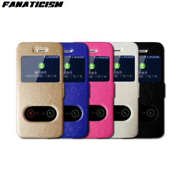 Fanaticism Case For iPhone X 8 7 6 6S Plus Flip Style Luxury PU Leather Cover With Dual View Windows Stand Coque