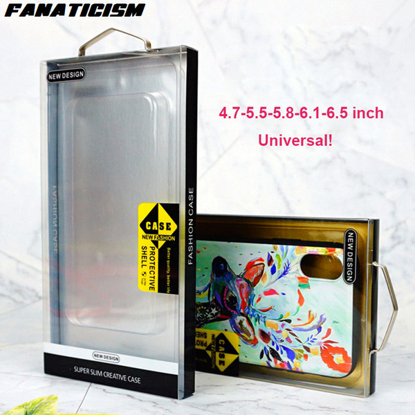 Fanaticism Universal Phone Cases Package PVC Retail Packaging Box For iPhone XR XS Max 6s 7 8 Samusng S10e S10 S9 S8 Plus