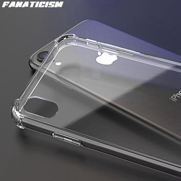 Fanaticism Cases For iphone XR XS Max 5 SE 6 7 8 Plus Anti-knock Soft TPU Silicone Frame Hard Plastic Acrylic Clear Cover