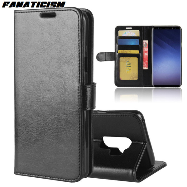 Fanaticism Flip Stand Wallet Leather Case For Samsung S10 S10e S9 S8 A6 A8 A9 J4 J6 Plus Note 9 8 Business Cover