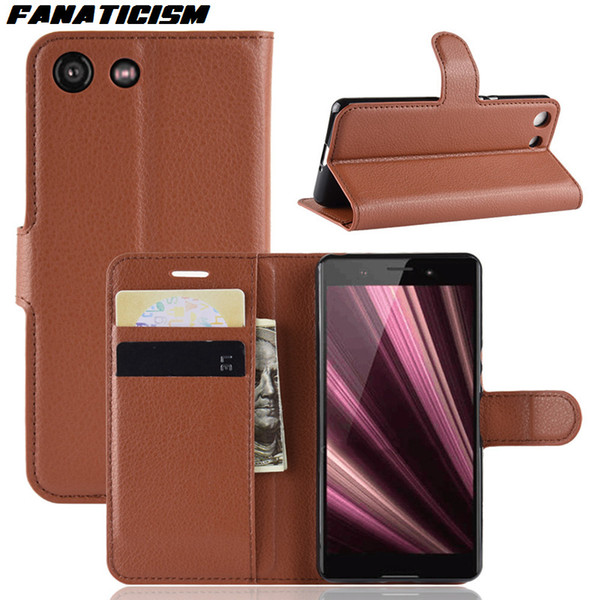 Fanaticism Leather Stand Wallet Flip Phone Cases For Sony XZS XZ1 XZ2 XZ3 XZ4 Compact Premium XA2 XA1 Plus Ultra L2 Phone Cover