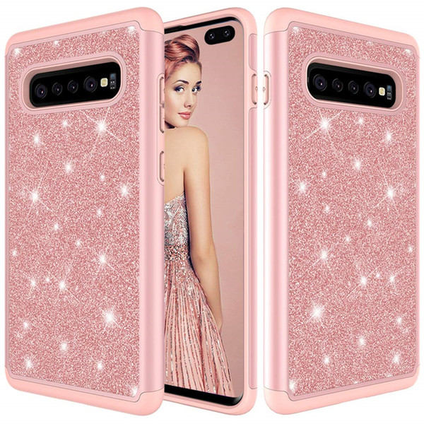 For Samsung S10 Case Women Luxury Glitter Shiny Bling ProEtective Case for Samsung Galaxy S10Plus S10E