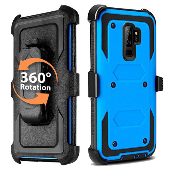 3in1 Defend Case Hybrid Full-Body Dual Layer Heavy Duty Impact Phone Case Swivel Belt Clip Holster Kickstand For Samsung Galaxy Note 9