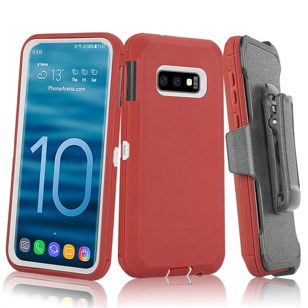 For Samsung S10 Case Robot 3in1 Heavy Duty Shockproof Full Body Protection Case Cover with Belt Clip For Samsung Galaxy S10 Plus