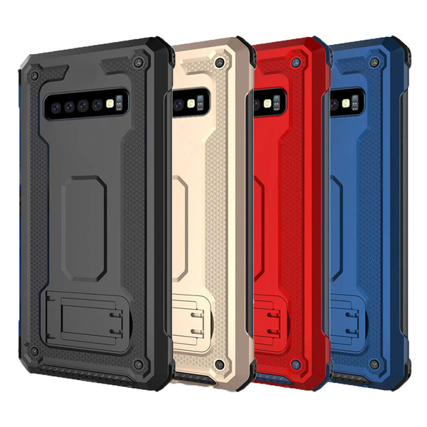 For Samsung Galaxy S10 Case Shockproof Anti-scratch Anti-Slip Back Cover Protective Cases with Kickstand for Samsung Galaxy S10 S10 Plus