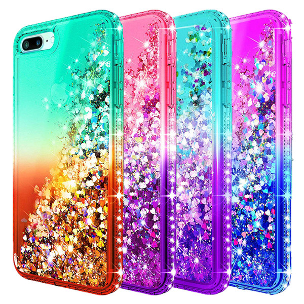 For Iphone 8plus Case Luxury Glitter Liquid Quicksand Shiny Bling Diamond Phone Case For Iphone 8 8plus iphone XS Max