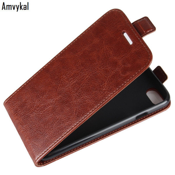 Amvykal Up Down Flip Leather Case For iphone XR X XS Max 7 8 Plus Samsung S10 Note Business Leather Vertical Phone Cover