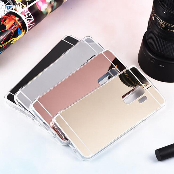 Amvykal Gold Plating Bling Mirror Soft Silicone Case For Samsung S10 S10e S7 Edge S9 S8 Plus Note 9 8 iphone XR Cover