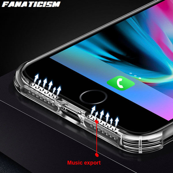 Amvykal For Samsung S7 Edge S8 S9 Plus Note 8 9 6D Surround Sound Transparent Protective Cover Anti-knock Soft Silicone Phone Case