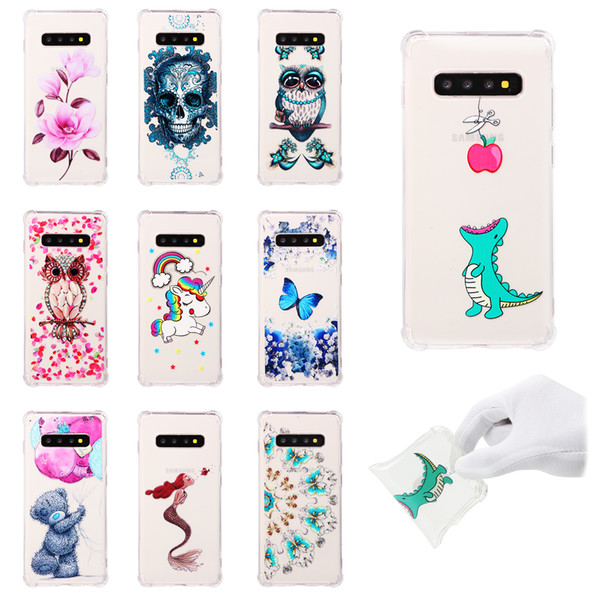 For Samsung Galaxy S10+ S10 Plus S10e S10 Lite A7 2018 A750 J4 Plus J6 Premium Painted TPU cover luxury designer phone cases