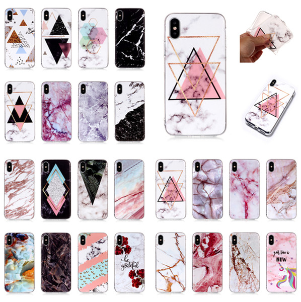 Marble TPU cover For iPhone Xs Max Xr 8 7 6s Plus 5s SE ipod touch Samsung Galaxy S10 S8 Note9 Phone Case