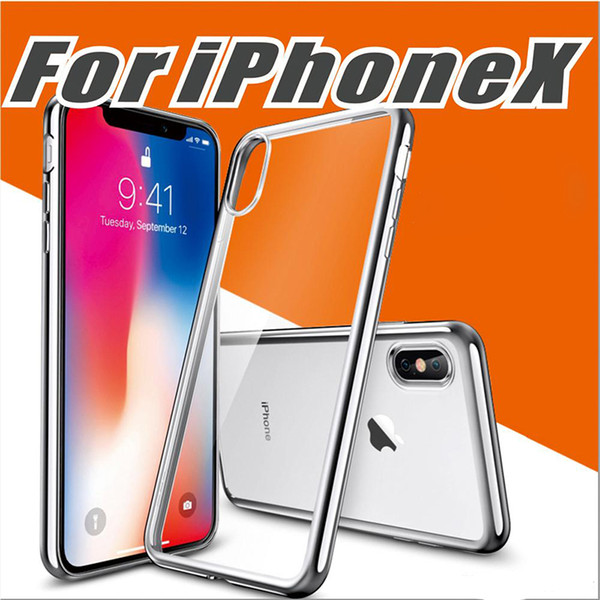 Electroplating Plating Ultra Slim Soft TPU Cover Case For iPhone XS Max XR X 8 7 Plus 6 5 Samsung Galaxy S9 S8 Note A5 A7 A8 Huawei P20 Pro