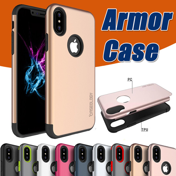 Mars Armor Case 2 in 1 Hybrid TPU+PC Layer Ultra Thin Slim Rugged Shockproof Anti-Drop Protection Hard Cover For iPhone X 8 7 Plus 6 6S