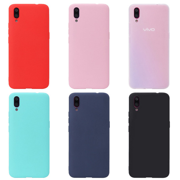 Candy Color Matte Frosted Soft TPU Silicone Rubber Slim Anti-shock Cover Case For VIVO V15 PRO IQOO Y83 Y91 Y91C Y93 Y97 V11 V11i X23 X27