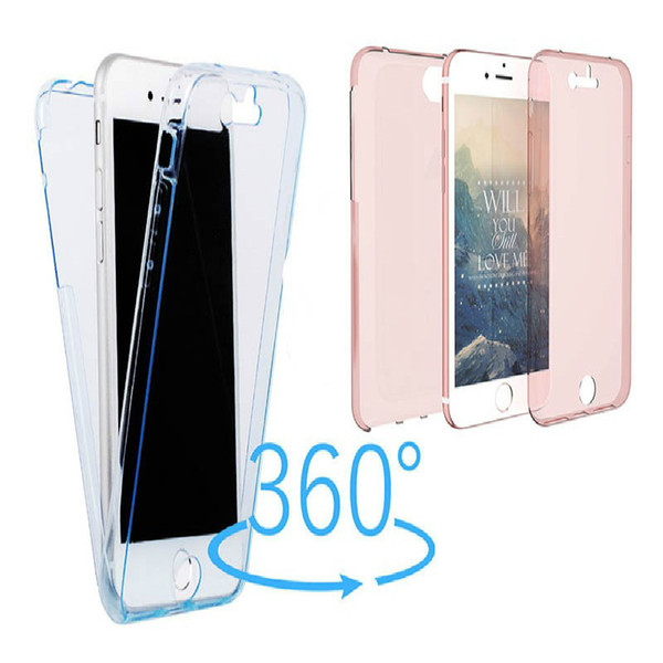 360 Degree Coverage Full Body Cover Slim Transparent Clear Soft TPU Gel Rubber Case for Xiaomi A1 5X Redmi Note 5A 5 Plus 4 Prime 4A Note 4X