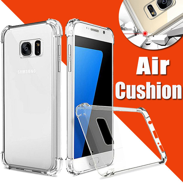 Air Cushion Slim Transparent Clear Soft TPU Rubber Cover Case For Samsung S10 E S9 Plus S8 Note 9 8 A6 A7 A9 C5 C7 C9 Pro J2 J4 J6 Prime J8