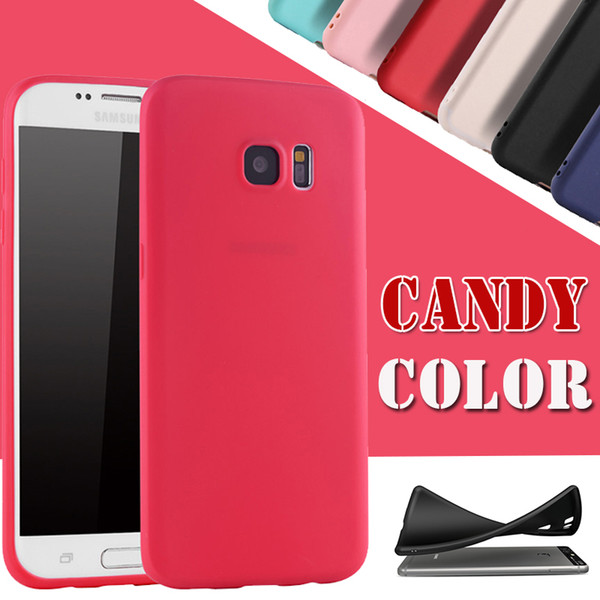 Ultra Slim Candy Color Matte Frosted Soft TPU Silicone Rubber Cover Case Skin For Samsung Galaxy A6 A8 A9 C5 C7 C9 Pro C10 Plus J2 J4 J6 J7