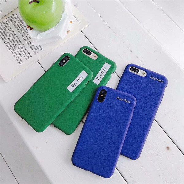 Frosted Pure Color iPhoneX/Xsmas Case Anti-fall TPU Soft Shell HuaWei Xiaomi and iPhone 5 5s 7plus/6S Back Cover