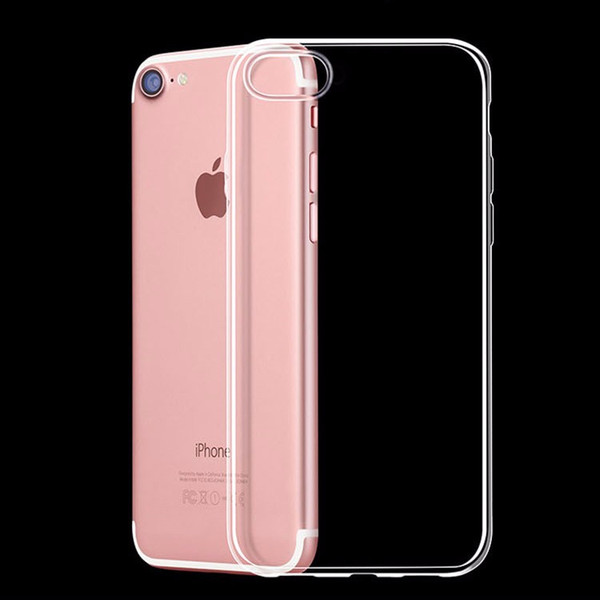 For iPhone X 8/8Plus New Soft Transparent TPU phone case covers for iphone 6/7 TPU case for Samsung S5/S6/S7