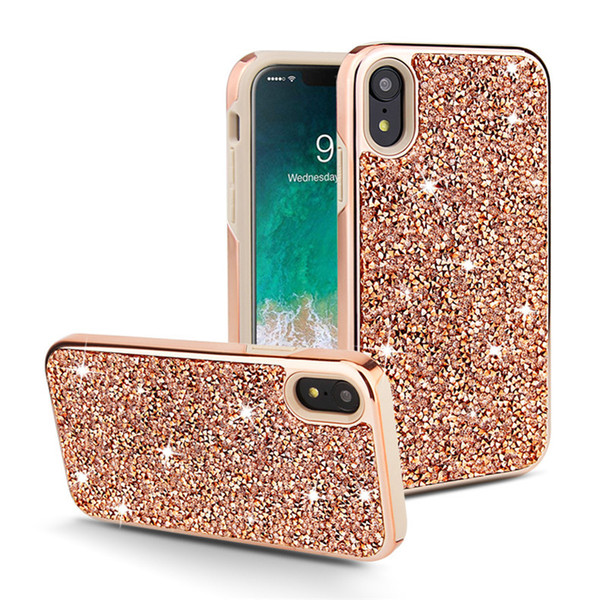 For iPhone XS MAX Fashion Diamond Rhinestone Glitter designer phone cases for XR XS X 8 7 6 Plus