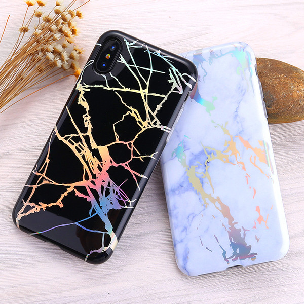 For iPhone X New Marble Painted Phone Case For 8plus 7plus 6 6S Plus Phone Case Back Cover Case TPU Phone Protector