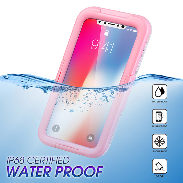 New High Quality Waterproof Phone Cases for Samsung S8 S7 S6 Note5 Underwater Full Cover Case For iPhone X 8/7/6 plus