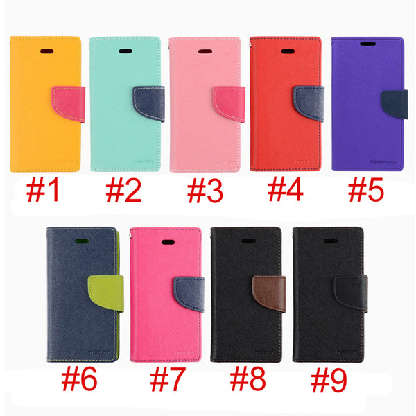 For iPhone8 8Plus 7 7plus 6 6S Plus Flip Stand Wallet Leather Case Phone Cover For Samsung S5 6 7 Note8