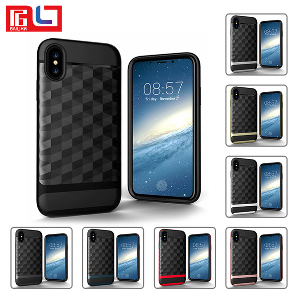 Bestsin Lingge Phone Case Sturdy Anti-fall Luxury Protective Case For Iphone X 8 7 6 Plus Samsung