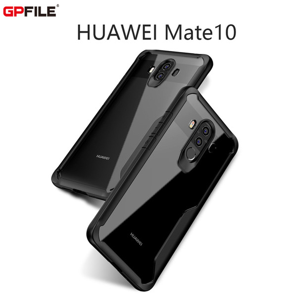 Clear Phone Case For Huawei Mate 10 Pro TPU Matte Frame PC Back Cover For Mate 10 Protective Armored Shell