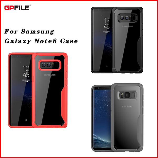 Ultrathin Fashion Phone Case For Sumsung Note8 Protective TPU Bumper Clear Back Fittness Cover For Note 8