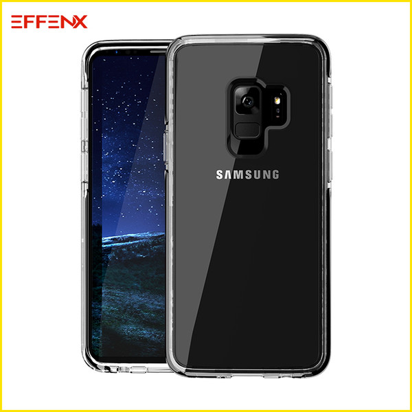 Stylish Item Simple Phone Case for Samsung S9 S9Plus Thickened Armored Anti-drop Shell for Galaxy s9 s9plus Transparent PC Back Cover