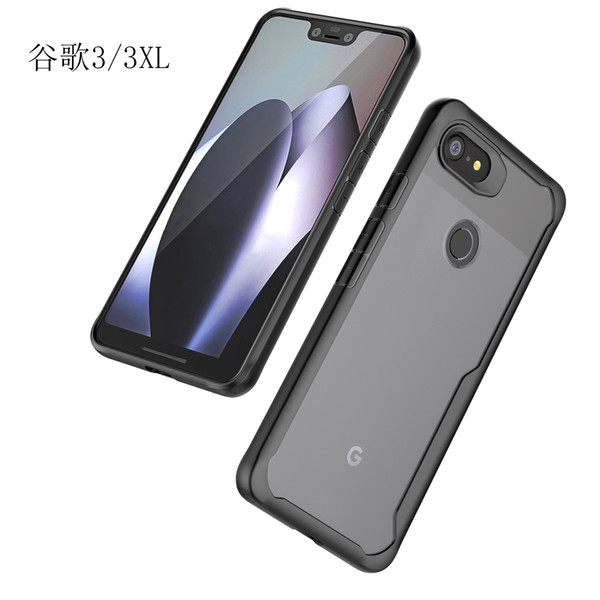 Hybrid TPU+PC Shockproof Protective Case For Google Pixel 3 3XL Case Clear Back Cover for Pixel 3 3XL