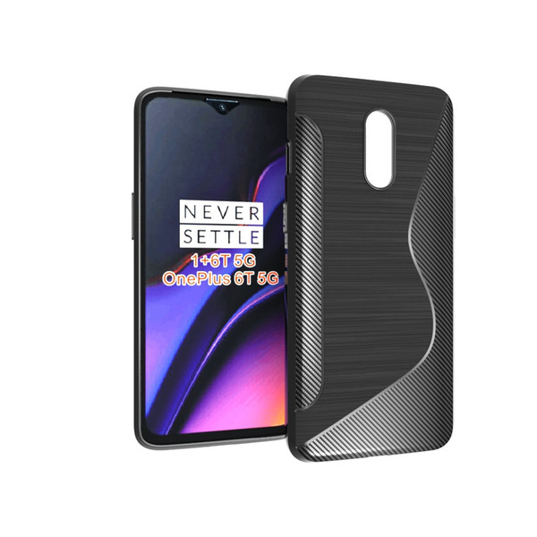 New Arrival S Line Brushed Silicone Soft TPU Gel Back Cover Skin Bag For One Plus 6T 5G For Oneplus 7 Phone Funda Cases