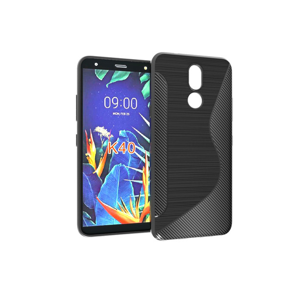 New Arrival S Line Brushed Silicone Soft TPU Gel Back Cover Skin Bag For LG K40 For LG G8S ThinQ Phone Funda Cases