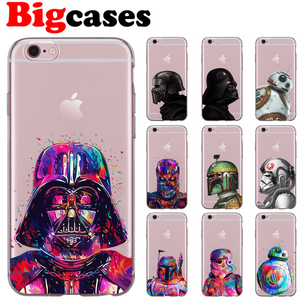 For iphone 7 8 6 6S Plus X XS Max XR 5 5S SE Case Cover Soft TPU Silicone Cute BB8 Phone Shell