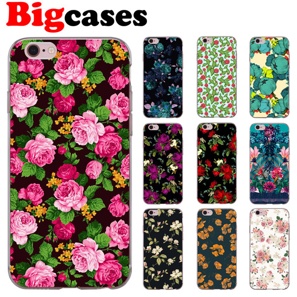 For iphone 7 8 6 6S Plus X XS Max XR 5 5S SE Case Cover Soft TPU Silicone Cactus Rose Phone Shell