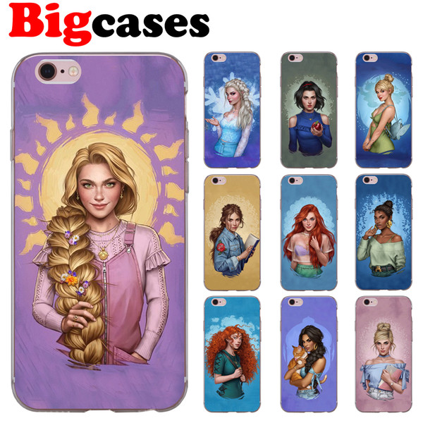 For iphone 7 8 6 6S Plus X XS Max XR 5 5S SE Case Cover Soft TPU Silicone Sexy Princess Phone Shell