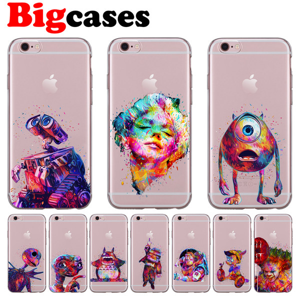 For iphone 7 8 6 6S Plus X XS Max XR 5 5S SE Case Cover Soft TPU Silicone WALL-E Monroe Phone Shell