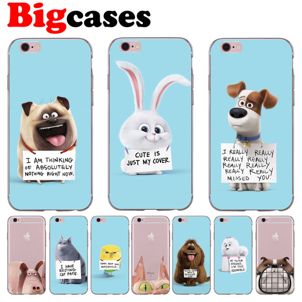 For iphone 7 8 6 6S Plus X XS Max XR 5 5S SE Case Cover Soft TPU Silicone Cute Pet Phone Shell