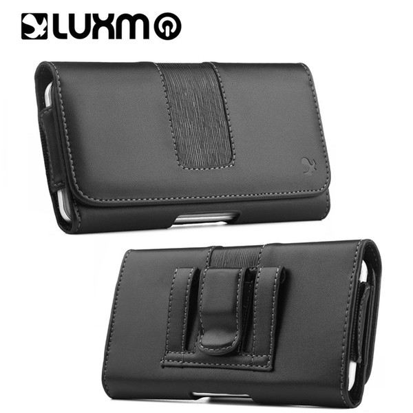 Fashion Leather Wallet Pouch Waistband Case Pocket Holster Bag 5.5 6.3 inch Universal for iPhone Samsung Galaxy LG Huawei Phone Cover