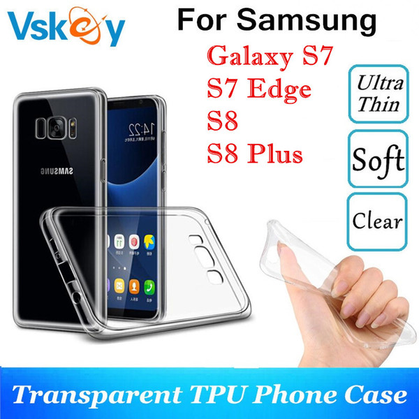 High Light TPU Silicone Case For Samsung Galaxy S7 S8 S9 Plus Note 8 Ultra Thin Transparent S5 S6 Edge Phone Back Cover