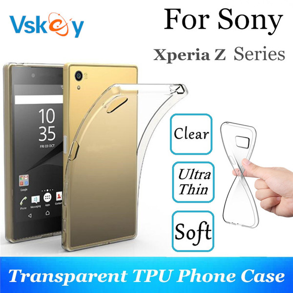 VSKEY High Light TPU Silicone Cases For Sony Xperia Z5 Z4 Z3 Z2 L1 L2 Ultra Thin Transparent Phone Back Cover