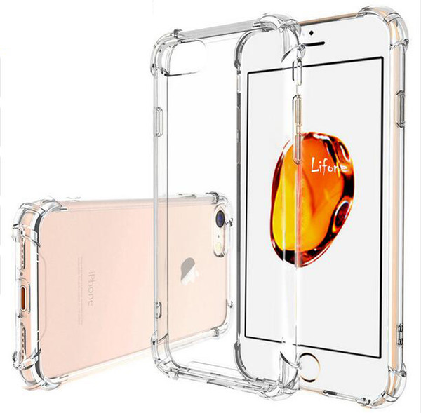 Airbag Drop Protection Case For iPhone 7 Transparent Phone Cases Soft TPU Clear Back Cover Coque For iPhone 8 7 6 6S Plus