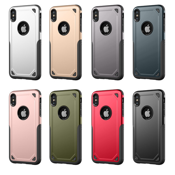 Rugged Dual Layer Armor Case for iPhone XR Case Heavy Duty Shockproof Cases Cover for iPhone X XS Hybrid Hard PC TPU 2in1