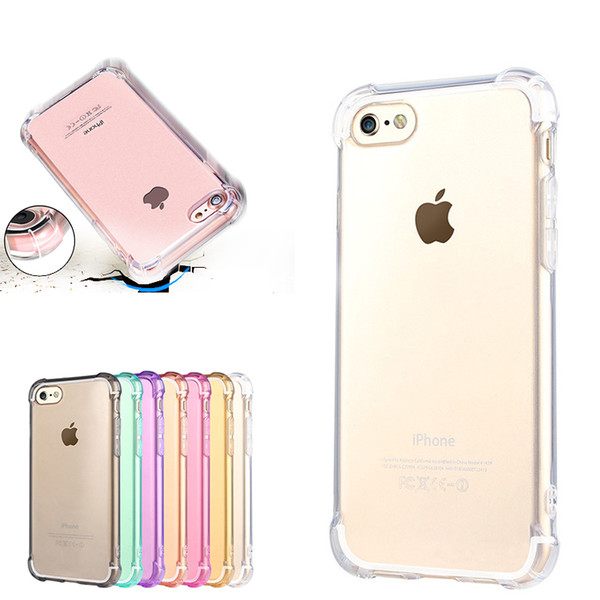 Super Anti knock Airbag Transparent Drop-proof Soft TPU Case For iPhone 7 8 Plus Clear Silicon Case For iPhone X XS Max