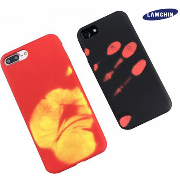 2017 New Thermal Sensor Phone Cases For iPhone 7 6 6s Plus Case Funny Soft TPU Thermal Heat Induction Mobile Phone Back Cover