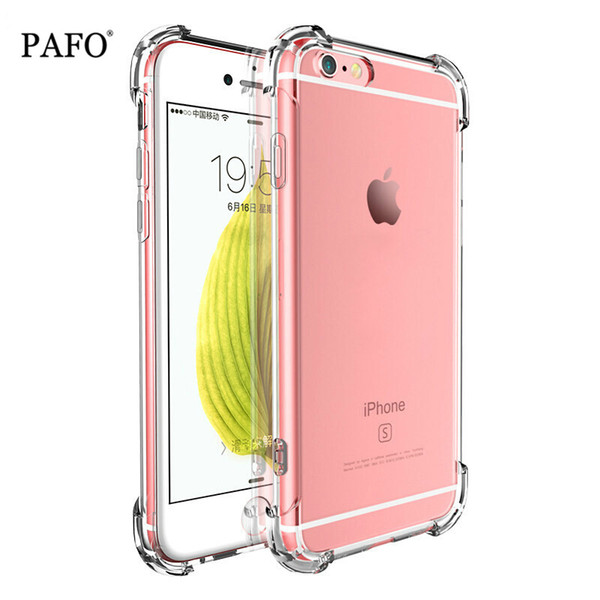 Super Anti-knock Soft TPU Transparent Clear Phone Case Protect Cover Shockproof Soft Cases For iPhone 6 7 8 plus X XR XS Max