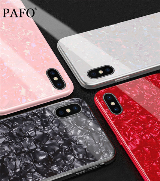 Diamond Shell Texture Case For iPhone XS MAX XR 6 6s 7 8 Plus X Soft Phone Cover for iPhone 7 Luxury Shiny Case Ultra Thin Coque