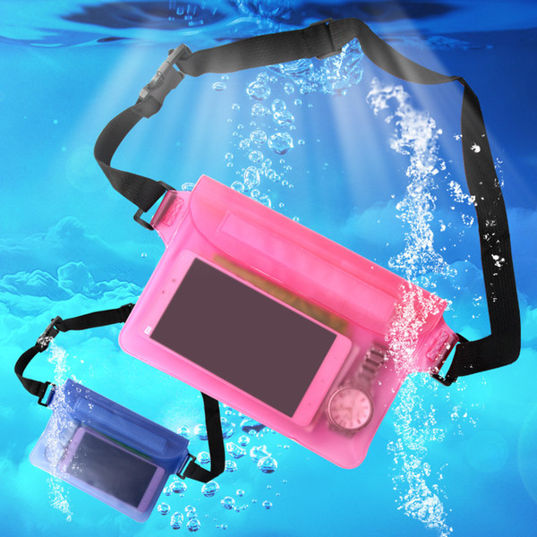 Waterproof Ski Drift Diving Swimming Bag Underwater Dry Shoulder Waist Pack Bag Pocket Pouch for iphone x case cover/camera